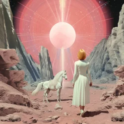 Vrouw op de Rode Planeet