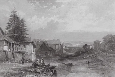 Australië: De Oude Tankstroom, Sydney (gravure)