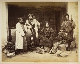 Groep Bhooteas, Darjeeling, uit 