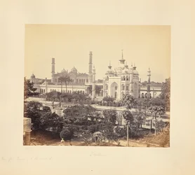 Lucknow; uitzicht vanaf het terras van de Hooseinabad Imambara