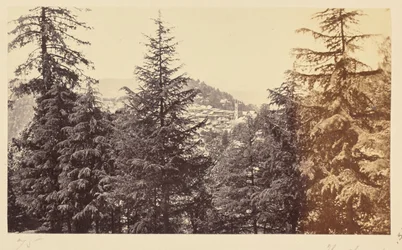 Simla; De kerk door de bomen, van Jakko