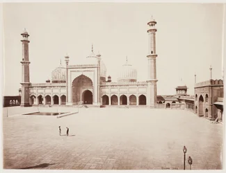 Uitzicht op een Moskee, c.1860 (albumine print van glasnegatief)