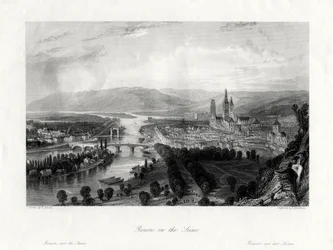 Rouen aan de Seine, Frankrijk