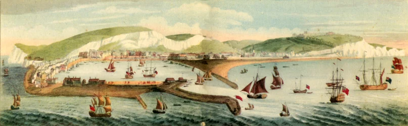 Het zuidelijke uitzicht van Dover, in het graafschap Kent, 1749, 1942