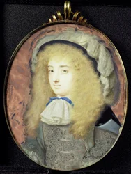 Portret van Frances Teresa Stuart (1647-1702), hertogin van Richmond en Lennox, in mannenkleding
