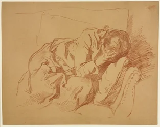 Rouwende vrouw Sarah H. Crone, 1880s of 1890s