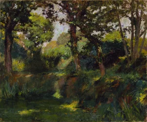 Boslandschap, eind 19e-begin 20e eeuw