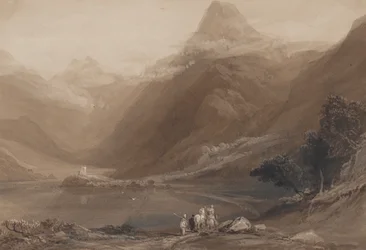 Llanberis-meer, Noord-Wales, 1820-30