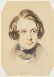 Vroeg portret van Charles Dickens, 1837