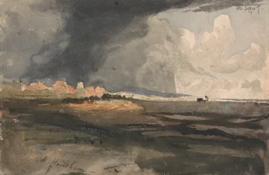 Bij Hailsham, Sussex: een naderende storm
