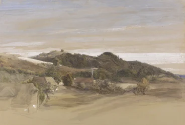 Underriver Hills, Bij Sevenoaks, Kent, vanuit de Tuinen van J. Herries, Esq.