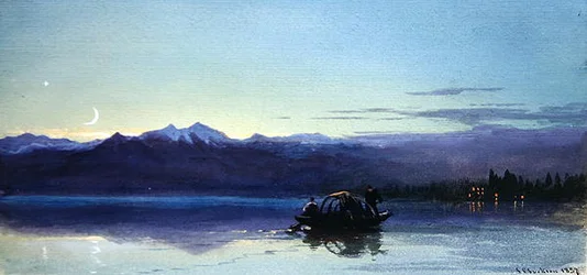 Een Boot op een Noord-Italiaans Meer