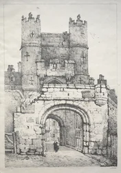 Een Serie Oude Gebouwen en Landelijke Huisjes in het Noorden van Engeland: In York, Middeleeuwse Poort