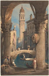 San Giorgio dei Greci, Gezien vanuit een Arcade