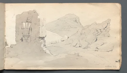 Schetsboek: Ruïne, 1814