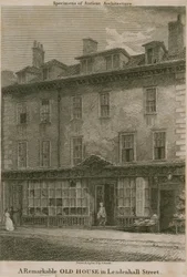 Woning in Leadenhall Street, Londen, van Nicholas Bentley, ook bekend als Dirty Dick