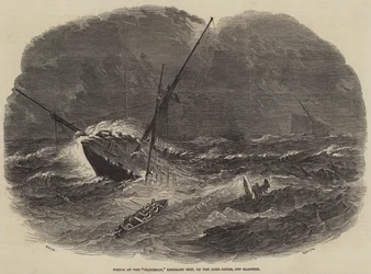 Wrak van de Floridian, Emigrantenschip, op de Long Sands, bij Harwich