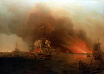 De Verbranding van Payta, november 1741, midden 18e eeuw