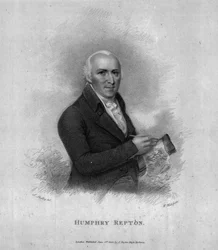 Humphry Repton, gegraveerd door William Holl Sr, 1802