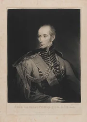 Luitenant-generaal Sir Henry Clinton, gegraveerd door Samuel William Reynolds I (1773-1835) 1 mei 1827