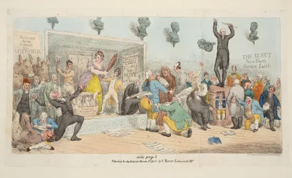 Plaat uit The Satirist, gepubliceerd 1 maart 1808