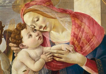 Maagd en kind, detail
