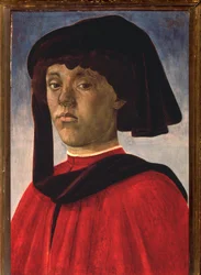 Portret van een jonge man met een baret