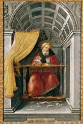 Sint-Augustinus in zijn cel