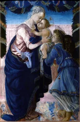 Madonna en Kind met een Engel