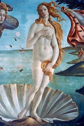 De geboorte van Venus (detail), ca. 1485