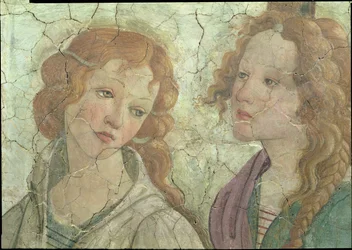 Venus en de Drie Gratiën die Geschenken Aanbieden aan een Jong Meisje (detail)