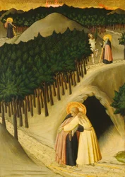 De ontmoeting van Sint Antonius en Sint Paulus