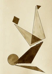 Balancerende geometrische figuur
