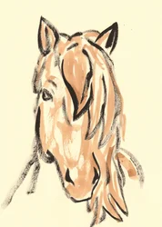 Dynamische paardenkop