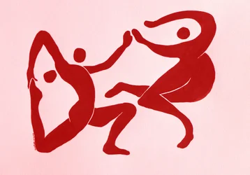 Sierlijke rode figuren