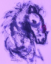 De geest van het paarse paard