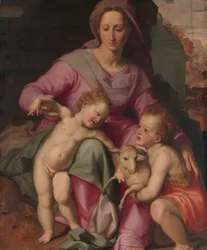 Madonna en Kind met de Jonge Sint Johannes de Doper