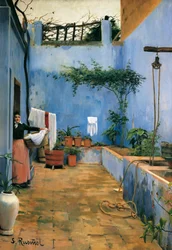 Het Blauwe Hof (El patio azul)