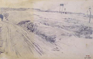 Landschap, stadsrand