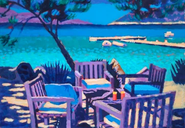 La Mer # 3, 2023 (acryl op board)