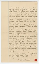 Testament van Sarah Ann Blunt Crozley, oktober 1898