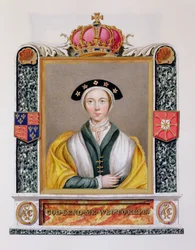 Portret van Anna van Kleef (1515-57) 4e koningin van Hendrik VIII uit 