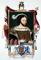 Portret van Edward Seymour, Lord Protector van Edward VI en hertog van Somerset uit 