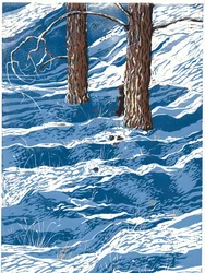 Lentesneeuw, 2016 (Linosnede)