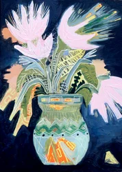 Levendige abstracte bloemen