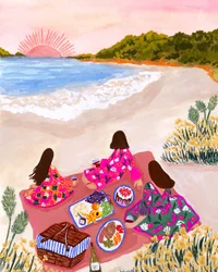 Picknick op Sunset Beach