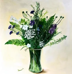 Lotties bloemen, 2023 (acryl op board)