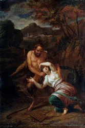 Pan en de nimf Syrinx, 17e eeuw