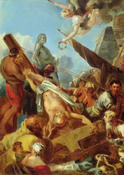 De kruisiging van Sint Petrus