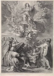 Hemelvaart van Maria met apostelen